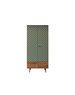 Шкаф berber зеленый 90x200x50 см Etg-home