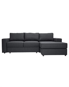Угловой раскладной диван luma dark серый 250x79x158 см Myfurnish
