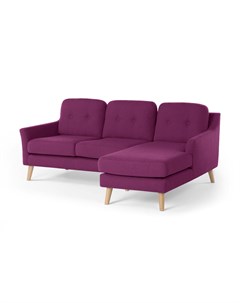 Угловой диван olly фиолетовый 204x83x132 см Myfurnish