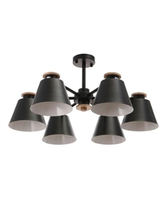 Люстра 1064/6BK E27 60 Вт черный 75×75×50 см Bayerlux