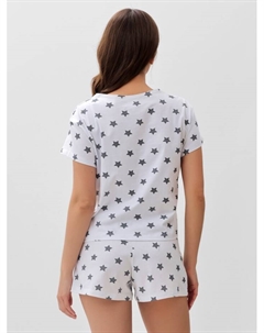 Пижама женская (футболка, шорты) Star, размер 44-46, серая Kaftan