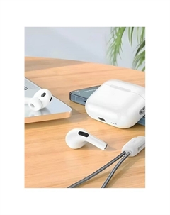 Наушники беспроводные Hoco EW47, TWS, вакуумные, Bluetooth 5.3, 40/300 мАч, шумоподавление, белые