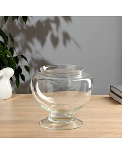 Ваза «Фаэтон», 3.4 л, d=13 см, h=19 см, стекло, прозрачная Evis