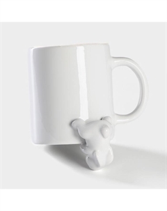 Кружка «Зайка», 380 мл, керамика, белая Доляна