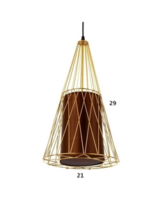 Светильник «Вортекс» 1×40 Вт E27 золото 27×27×120 см Bayerlux