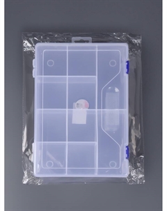 Органайзер для хранения мелочей, 10 съёмных ячеек, с подвесом, 31×20.5×6 см, прозрачный Арт узор