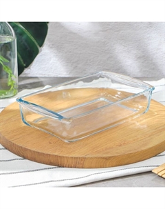 Форма для запекания и выпечки Borcam, 1.32 л, жаропрочное стекло, прозрачная Pasabahce