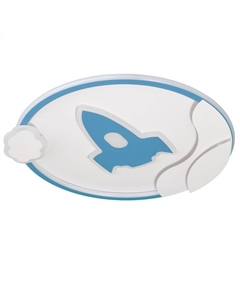 Люстра с ПДУ «Полет» LED 160 Вт 3000-6000К бело-синий 50×53×5.5 см Bayerlux