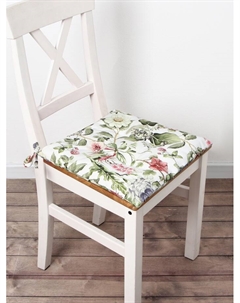 Подушка на стул «» Organic home, 42×42×7 см, белая Этель