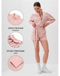 Комплект женский (блузка, шорты) : Enjoy, розовый, размер 42 Minaku