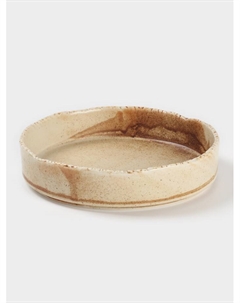 Тарелка с бортиком Organic brown, d=20.6 см, фарфор, бежевая Magistro