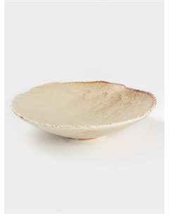 Тарелка глубокая Organic brown, 750 мл, 21.7×21.5×5.2 см, фарфор, бежевая Magistro