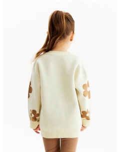 Джемпер детский «Цветы», размер 34 (122-128 см) Kaftan