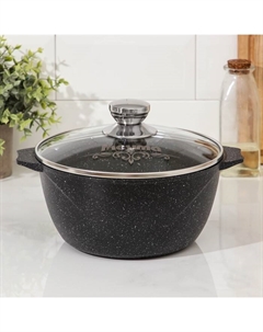 Кастрюля «Гранит Black» Induction Pro, 3 л, d=22 см, h=10.5 см, индукция, антипригарное покрытие, цвет чёрный Мечта