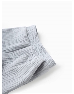 Костюм (рубашка и шорты ) детский «Муслин», размер 26 (80-86 см), серый Kaftan