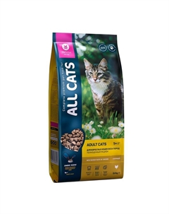 Сухой корм "" для взрослых кошек, курица, 2,4 кг All cats