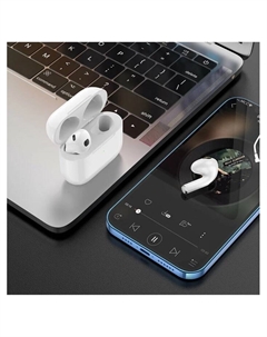 Наушники беспроводные Hoco EW43, TWS, вкладыши, Bluetooth 5.3, 40/300 мАч, белые