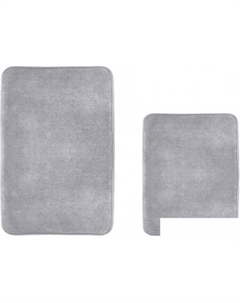 Набор ковриков 372209 51х81/43х61 (темно-серый) Home one