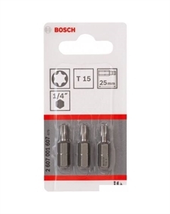 Набор бит 2607001607 3 предмета Bosch