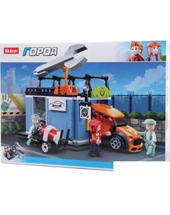 Конструктор Город M38-B0759C Автосервис Sluban