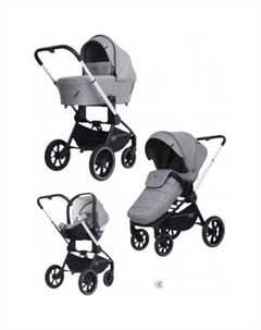 Универсальная коляска MOWbaby Zoom PU (3 в 1, silver beige) Rant