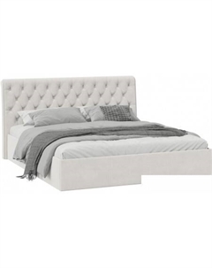 Кровать Скарлет универсальная тип 1 с ПМ 180x200 (велюр бежевый) Трия