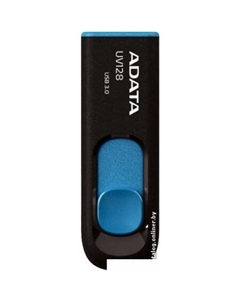 USB Flash DashDrive UV128 64GB (черный/синий) Adata