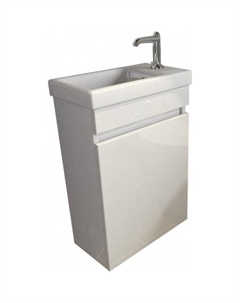 Тумба с умывальником Милли 40 R + S-UM-COM40/1-w Emmy