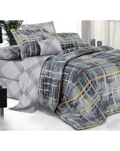 Комплект постельного белья Alleri Поплин Luxe Семейный / П-377