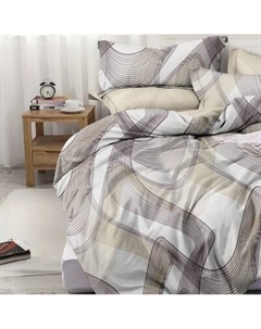 Комплект постельного белья Поплин Luxe Евро Max / П-378 Alleri