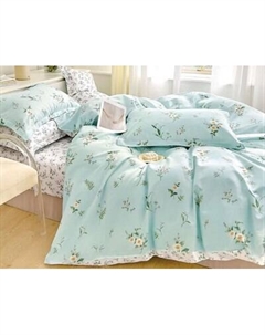 Комплект постельного белья 1.5сп Оливковая коллекция. Простыня на резинке УУ 6799 Реноме