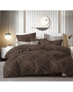 Комплект постельного белья Реноме 1.5сп Оливковая коллекция. Простыня на резинке УУ 6777