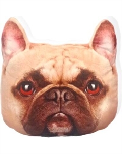 Подушка-игрушка Malvina Мордочка Собака Мопс / 30.170.2 Мальвина