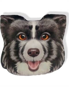 Подушка-игрушка Malvina Мордочка Собака Колли / 30.170.1 Мальвина