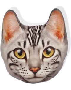 Подушка-игрушка Malvina Мордочка Кот Бенгальский / 30.171.2 Мальвина