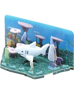 Игрушка-конструктор Halftoys Ocean Белая акула с диорамой HO006