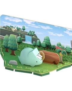 Игрушка-конструктор Halftoys Dino Трицера с диорамой HD001