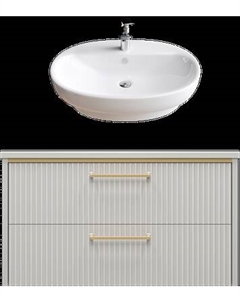 Тумба с умывальником Brevita Elche 80 / ELC-01080-0502Я+0116