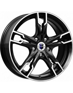 Литой диск K&K Солар (КС875) 17x7" 5x105мм DIA 56.6мм ET 40мм Алмаз черный K&k