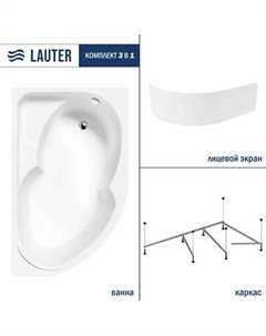 Ванна акриловая Lauter Geneva 170x105 / 2103170R