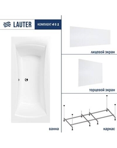 Ванна акриловая Lauter Belgravia 200x90 / 21110200