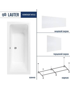 Ванна акриловая Lauter Olympia 170x75 / 21100075