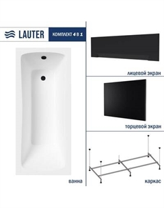 Ванна акриловая Lauter Bianca 170 / 21207170