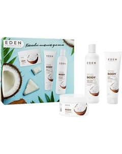 Набор косметики для тела Eden Кокосовый милкшейк Гель д/д+Крем д/тела+Скраб д/тела