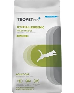 Сухой корм для кошек Adult Cat Hypoallergenic Fresh Insect Trovet plus