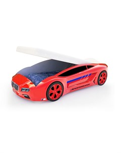 Кровать машина карлсон roadster бмв с подъемным механизмом красный 105x49x174 см Magic cars