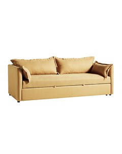 Мягкий раскладной диван brevor желтый 220x80x95 см Myfurnish