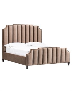 Мягкая кровать elmer lux коричневый 170x130x212 см Myfurnish