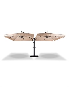 Зонт на 2 купола рим бежевый 300x328x300 см Outdoor