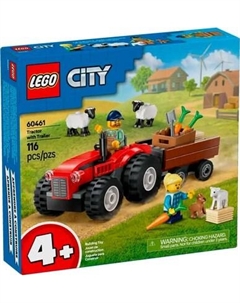 Конструктор Lego City Фермерский трактор с прицепом и животными 60461